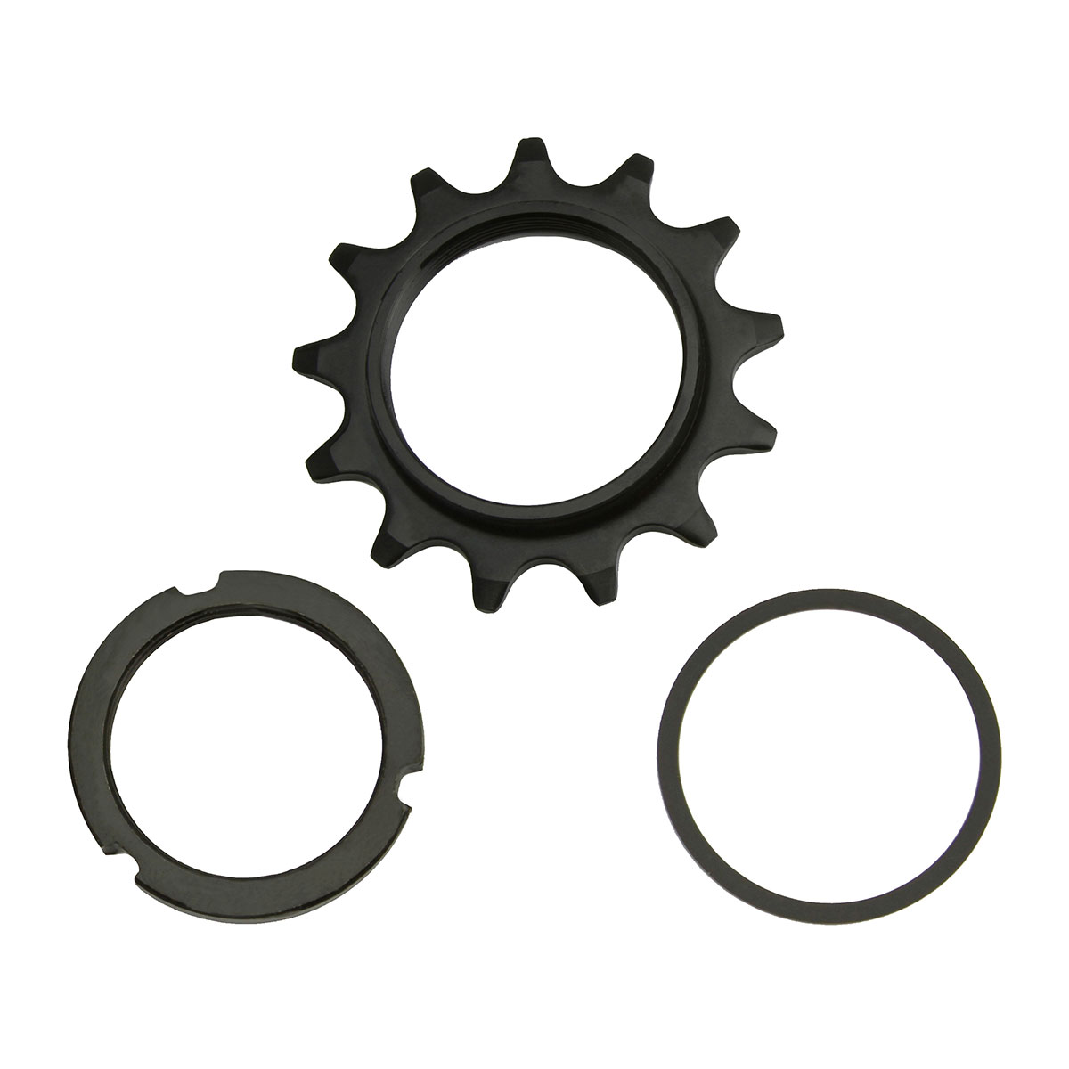 Steel Cog Track Fix 13T x 1/8 Black.